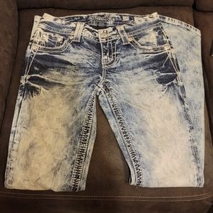 Miss Me Acid Wash Size 25 Straight